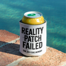 Reality patch mislukt - Glitched Typography Blikjeskoeler