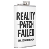 Reality patch mislukt - Glitched Typography Heupfles (Rechts)