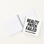 Reality patch mislukt - Glitched Typography Notitieboek (Binnen)