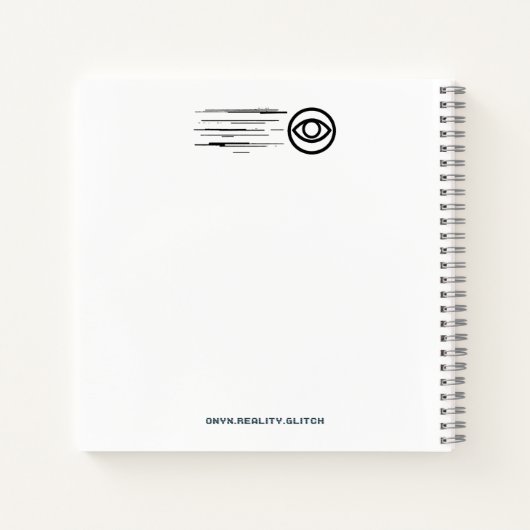 Reality patch mislukt - Glitched Typography Notitieboek (Achterkant)