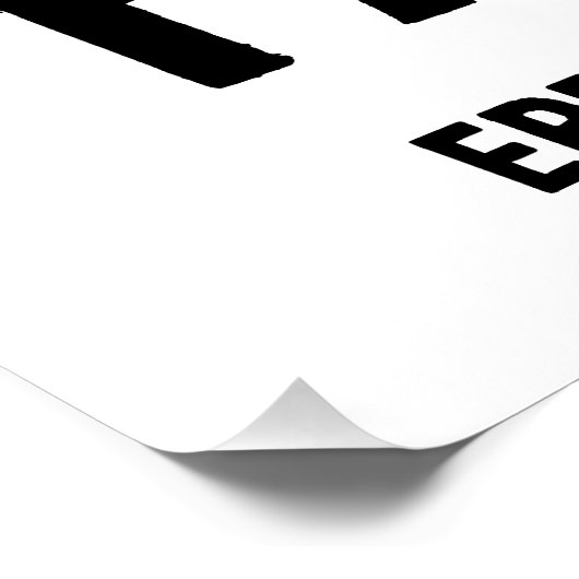 Reality patch mislukt - Glitched Typography Perfect Poster (Hoek)