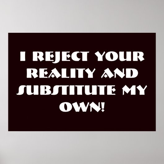 Reality Poster (Voorkant)