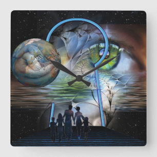 Reality Shifters Vierkante Klok