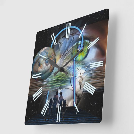 Reality Shifters Vierkante Klok (Hoek)