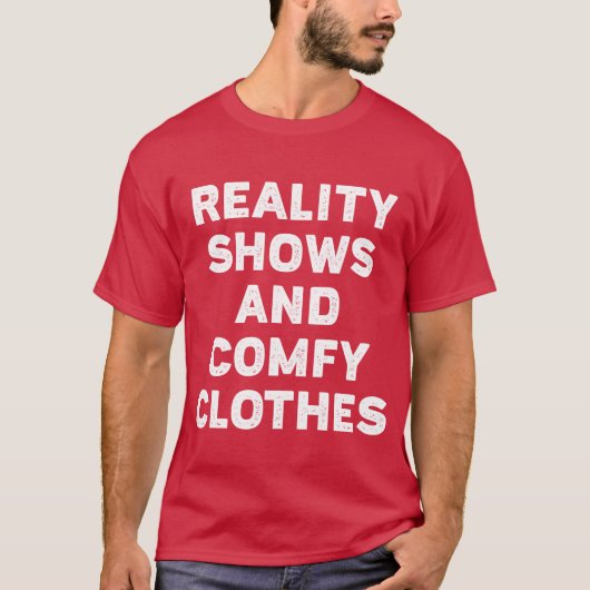 Reality Shows And Comfy friend T-shirt (Voorkant)