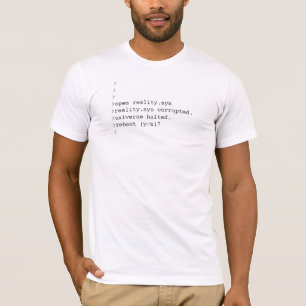 reality.sys beschadigd t-shirt