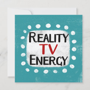 Reality TV Energie Wenskaart Kaart