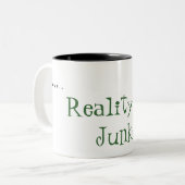 Reality TV Junkie Tweekleurige Koffiemok (Voorkant links)