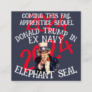 REALITY TV TRUMP IN EX NAVY OLIFANT SEAL INFORMATIEKAARTJE
