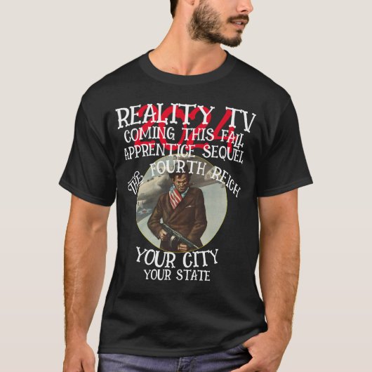 REALITY TV VIERDE RIJK DEZE HERFST DERDE T-SHIRT (Voorkant)