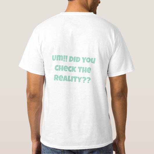 RealityCheck T-shirt (Achterkant)