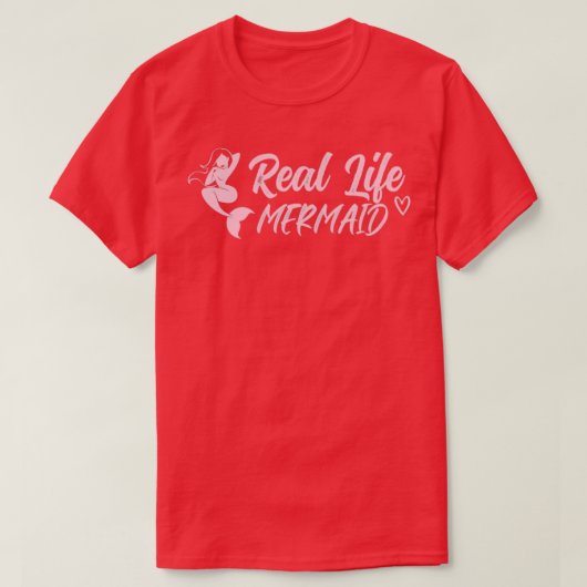 Realleven zeemeermin in vermomming 5 t-shirt (Design voorkant)