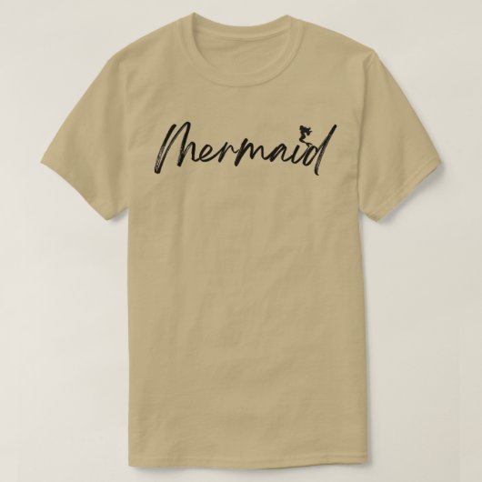 Realleven zeemeermin in vermomming t-shirt (Design voorkant)