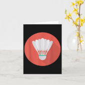 Really Like Badminton Shuttle Birdie 7  Kaart (Gele Bloem)