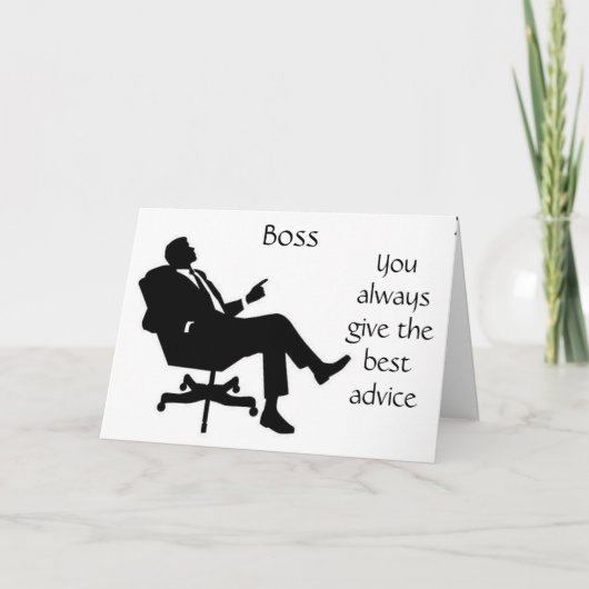 **REALLY NICE** BIRTHDAY CARD FOR YOUR **BOSS** KAART (Voorkant)