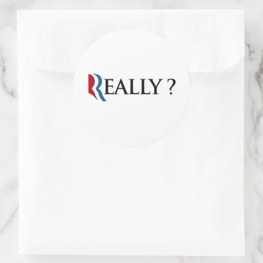 REALLY ROMNEY -.png Ronde Sticker (Tas)