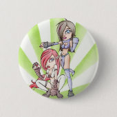 Realm & Aiko Ronde Button 5,7 Cm (Voorkant)