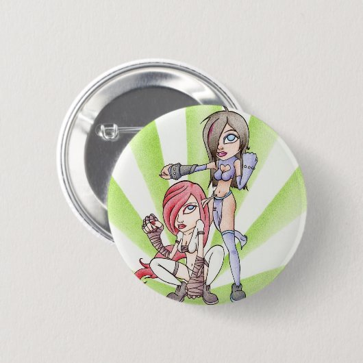Realm & Aiko Ronde Button 5,7 Cm (Voorkant /achterkant)