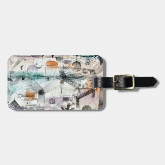 Realm of Air Paul Klee Abstract Expressionist Bagagelabel (Voorkant horizontaal)