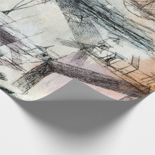 Realm of Air Paul Klee Abstract Expressionist Cadeaupapier (Hoek)