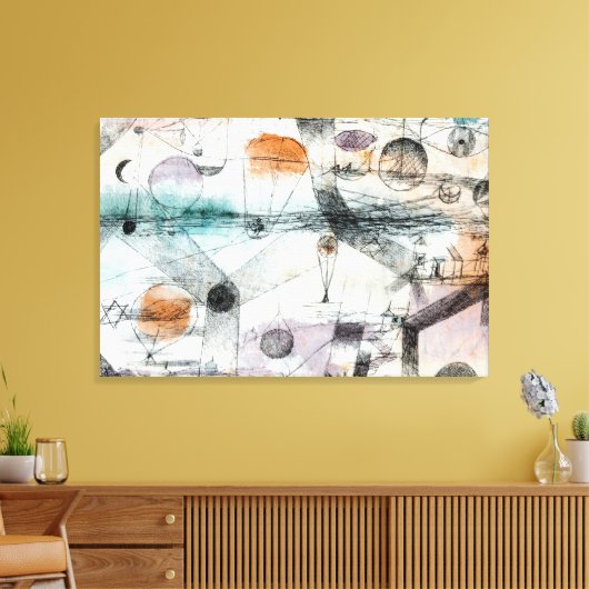 Realm of Air Paul Klee Abstract Expressionist Canvas Afdruk (Insitu (Woonkamer))