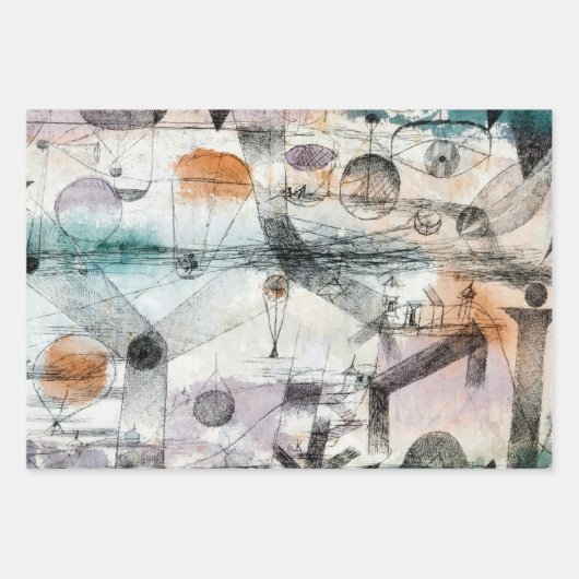Realm of Air Paul Klee Abstract Expressionist Inpakpapier Vel (Voorkant)