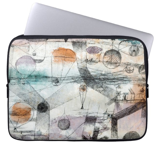 Realm of Air Paul Klee Abstract Expressionist Laptop Sleeve (Voorkant)