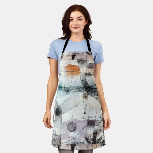 Realm of Air Paul Klee Abstract Expressionist Schort (Gedragen)