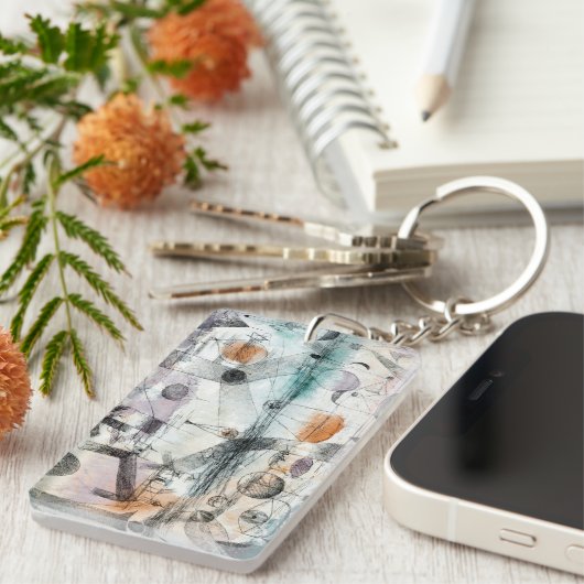 Realm of Air Paul Klee Abstract Expressionist Sleutelhanger (Voorkant Rechts)