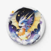 Realm of Dragons: Baby shower Papieren Bordje (Voorkant)