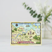 Realm of Good Cheer Map Briefkaart (Staand voorkant)