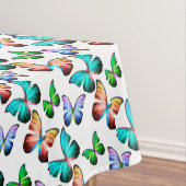 Realm of Morpho Blue Exotic Butterflies Pattern Tafelkleed (Voorbeeld)