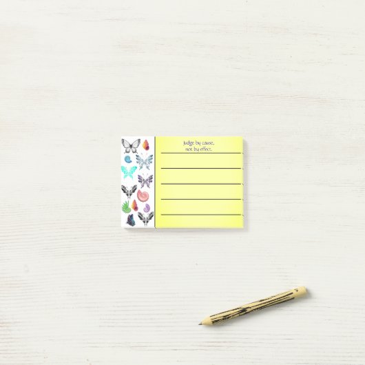 Realm of Sea Shells and Butterflies Post-it® Notes (Op bureau)