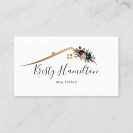 realmakelaar in onroerend goed voeg foto-QR-code t Visitekaartje