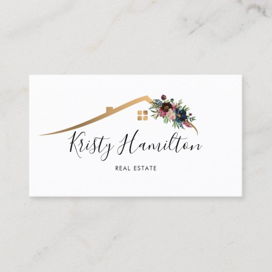 realmakelaar in onroerend goed voeg foto-QR-code t Visitekaartje (Voorkant)