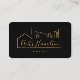 realmakelaar in onroerend goed voeg foto-QR-code t Visitekaartje