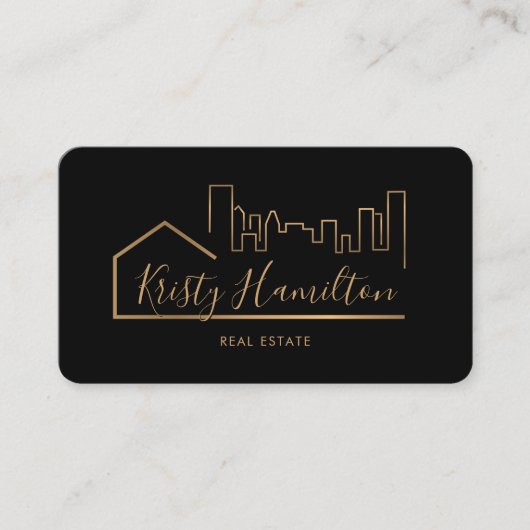 realmakelaar in onroerend goed voeg foto-QR-code t Visitekaartje (Voorkant)