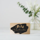 realmakelaar in onroerend goed voeg foto-QR-code t Visitekaartje (Staand voorkant)