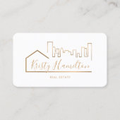 realmakelaar in onroerend goed voeg foto-QR-code t Visitekaartje (Voorkant)