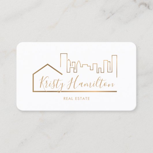 realmakelaar in onroerend goed voeg foto-QR-code t Visitekaartje (Voorkant)