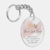 realmakelaardiensleutel voor onroerend goed voeg f sleutelhanger (Voorkant Links)