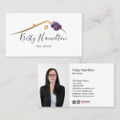 realmakelaardiensleutel voor onroerend goed voeg f visitekaartje (Voorkant / Achterkant)