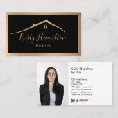 realmakelaardiensleutel voor onroerend goed voeg f visitekaartje (Voorkant / Achterkant)