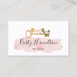 realmakelaardiensleutel voor onroerend goed voeg f visitekaartje