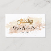 realmakelaardiensleutel voor onroerend goed voeg f visitekaartje (Voorkant)