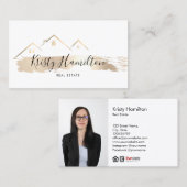 realmakelaardiensleutel voor onroerend goed voeg f visitekaartje (Voorkant / Achterkant)