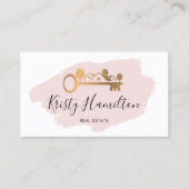 realmakelaardiensleutel voor onroerend goed voeg f visitekaartje (Voorkant)