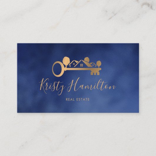 realmakelaardiensleutel voor onroerend goed voeg f visitekaartje (Voorkant)