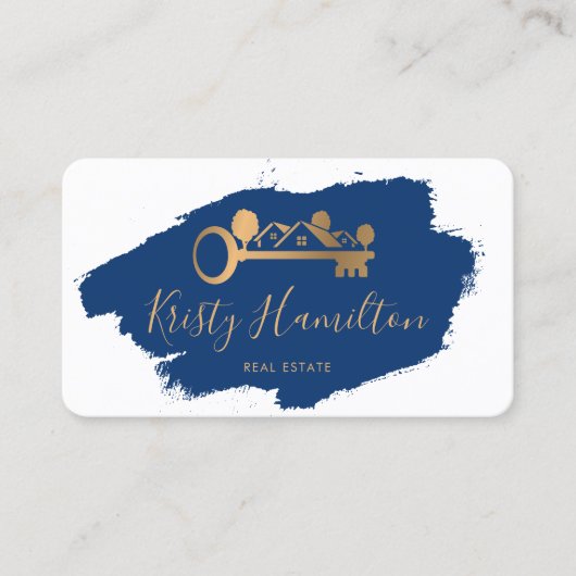 realmakelaartoets voor onroerend goed visitekaartje (Voorkant)