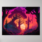 Realms Beyond : Mystical Forest Sunset Poster (Voorkant)